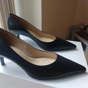 Cole Haan Fiona Black Leather Low Pump Nike Air size 9